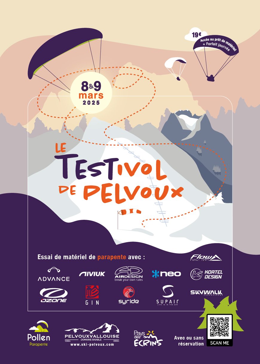 Testivol de Pelvoux, 8 et 9 mars 2025