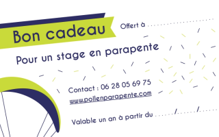 Bon cadeau Stages - Pollen Parapente